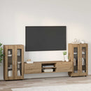 vidaXL TV szekrény garnitúra FLORIN 3 pcs Artisan tölgy Faanyag