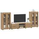 vidaXL TV szekrény garnitúra FLORIN 3 pcs Artisan tölgy Faanyag