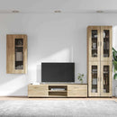 vidaXL TV szekrény garnitúra fiókkal FLORIN 3 pcs Sonoma tölgy Faanyag
