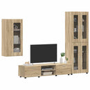 vidaXL TV szekrény garnitúra fiókkal FLORIN 3 pcs Sonoma tölgy Faanyag