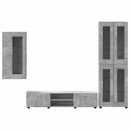 vidaXL TV szekrény garnitúra fiókkal FLORIN 3 pcs Beton Szürke Faanyag