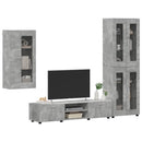vidaXL TV szekrény garnitúra fiókkal FLORIN 3 pcs Beton Szürke Faanyag