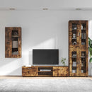 vidaXL TV szekrény garnitúra FLORIN 3 pcs Füstölt tölgy Faanyag
