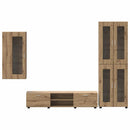 vidaXL TV szekrény garnitúra FLORIN 3 pcs Artisan tölgy Faanyag