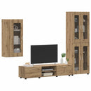 vidaXL TV szekrény garnitúra FLORIN 3 pcs Artisan tölgy Faanyag