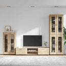 vidaXL TV szekrény garnitúra fiókkal FLORIN 3 pcs Sonoma tölgy Faanyag