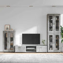 vidaXL TV szekrény garnitúra fiókkal FLORIN 3 pcs Beton Szürke Faanyag