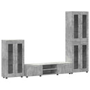 vidaXL TV szekrény garnitúra fiókkal FLORIN 3 pcs Beton Szürke Faanyag