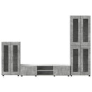 vidaXL TV szekrény garnitúra fiókkal FLORIN 3 pcs Beton Szürke Faanyag