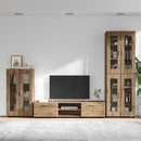 vidaXL TV szekrény garnitúra FLORIN 3 pcs Artisan tölgy Faanyag