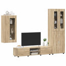 vidaXL TV szekrény garnitúra fiókkal FLORIN 3 pcs Sonoma tölgy Faanyag