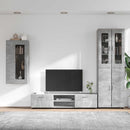 vidaXL TV szekrény garnitúra fiókkal FLORIN 3 pcs Beton Szürke Faanyag