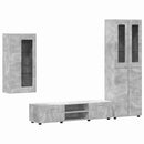 vidaXL TV szekrény garnitúra fiókkal FLORIN 3 pcs Beton Szürke Faanyag