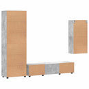 vidaXL TV szekrény garnitúra fiókkal FLORIN 3 pcs Beton Szürke Faanyag