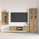 vidaXL TV szekrény garnitúra FLORIN 3 pcs Artisan tölgy Faanyag