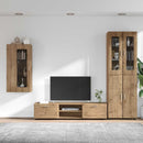 vidaXL TV szekrény garnitúra FLORIN 3 pcs Artisan tölgy Faanyag