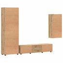 vidaXL TV szekrény garnitúra FLORIN 3 pcs Artisan tölgy Faanyag