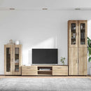 vidaXL TV szekrény garnitúra fiókkal FLORIN 3 pcs Sonoma tölgy Faanyag
