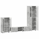 vidaXL TV szekrény garnitúra fiókkal FLORIN 3 pcs Beton Szürke Faanyag
