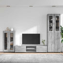 vidaXL TV szekrény garnitúra FLORIN 3 pcs Szürke Sonoma Faanyag
