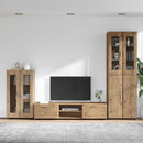 vidaXL TV szekrény garnitúra FLORIN 3 pcs Artisan tölgy Faanyag