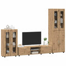 vidaXL TV szekrény garnitúra FLORIN 3 pcs Artisan tölgy Faanyag