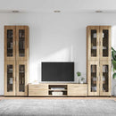 vidaXL TV szekrény garnitúra fiókkal FLORIN 3 pcs Sonoma tölgy Faanyag