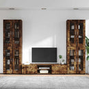 vidaXL TV szekrény garnitúra FLORIN 3 pcs Füstölt tölgy Faanyag