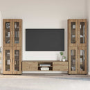 vidaXL TV szekrény garnitúra FLORIN 3 pcs Artisan tölgy Faanyag
