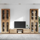 vidaXL TV szekrény garnitúra FLORIN 3 pcs Artisan tölgy Faanyag