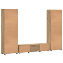 vidaXL TV szekrény garnitúra fiókkal polcokkal Artisan tölgy Faanyag