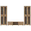 vidaXL TV szekrény garnitúra FLORIN 3 pcs Artisan tölgy Faanyag