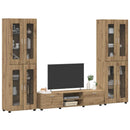 vidaXL TV szekrény garnitúra FLORIN 3 pcs Artisan tölgy Faanyag