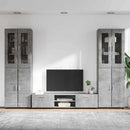 vidaXL TV szekrény garnitúra fiókkal FLORIN 3 pcs Beton Szürke Faanyag