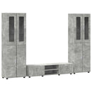 vidaXL TV szekrény garnitúra fiókkal FLORIN 3 pcs Beton Szürke Faanyag