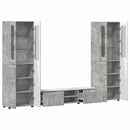 vidaXL TV szekrény garnitúra fiókkal FLORIN 3 pcs Beton Szürke Faanyag