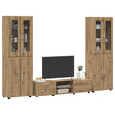 vidaXL TV szekrény garnitúra FLORIN 3 pcs Artisan tölgy Faanyag