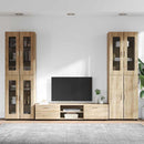 vidaXL TV szekrény garnitúra fiókkal FLORIN 3 pcs Sonoma tölgy Faanyag