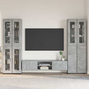 vidaXL TV szekrény garnitúra fiókkal FLORIN 3 pcs Beton Szürke Faanyag