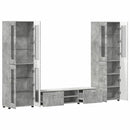 vidaXL TV szekrény garnitúra fiókkal FLORIN 3 pcs Beton Szürke Faanyag