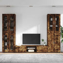vidaXL TV szekrény garnitúra FLORIN 3 pcs Füstölt tölgy Faanyag