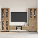 vidaXL TV szekrény garnitúra FLORIN 3 pcs Artisan tölgy Faanyag