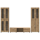 vidaXL TV szekrény garnitúra FLORIN 3 pcs Artisan tölgy Faanyag