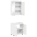 vidaXL Fürdőszoba bútor szett TULUM 2 pcs Fehér 60 x 34 x 63 cm