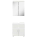 vidaXL Fürdőszoba bútor szett TULUM 2 pcs Fehér 60 x 34 x 63 cm