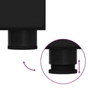 vidaXL Fürdőszoba bútor szett polcokkal tárolóval TULUM Fekete Faanyag