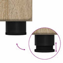 vidaXL Fürdőszoba bútor szett polcokkal TULUM Sonoma tölgy Faanyag