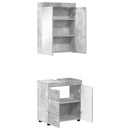 vidaXL Fürdőszoba bútor szett TULUM 2 pcs Beton Szürke 60 x 34 x 63 cm
