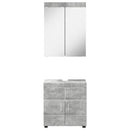 vidaXL Fürdőszoba bútor szett TULUM 2 pcs Beton Szürke 60 x 34 x 63 cm