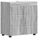 vidaXL Fürdőszoba bútor szett TULUM 2 db Szürke Sonoma 60 x 34 x 63 cm